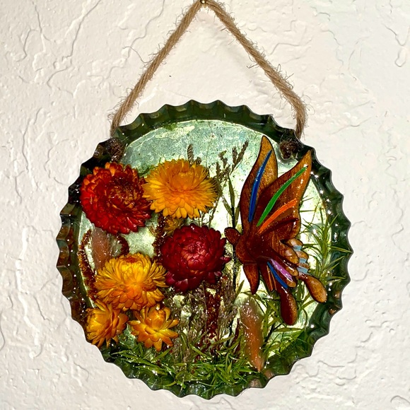 Other - Flowers and Butterfly Wall Hanging
